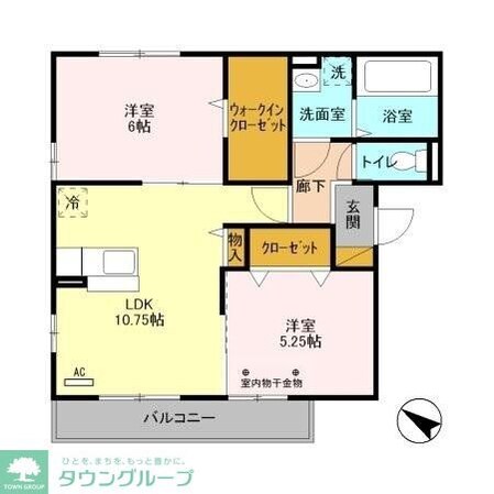 スカイハイムIIの物件間取画像